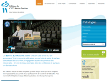 Tablet Screenshot of editions-chu-sainte-justine.org